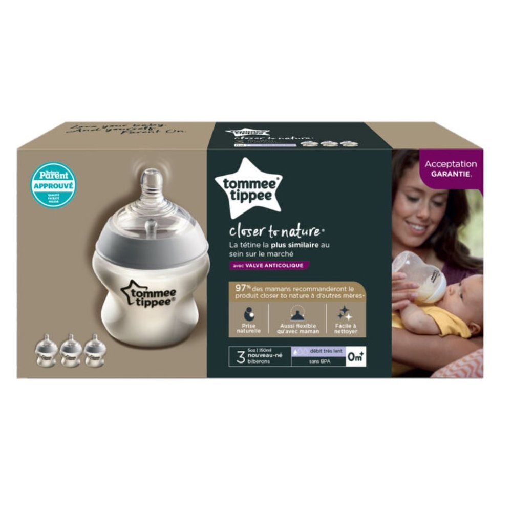Tommee Tippee 5 Fluid Ounces 3 Pack Baby Bottles - Picture 3 of 6
